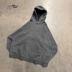 Nike Gray Y2k Thrashed Hoodie Mens Pullover Sweatshirt